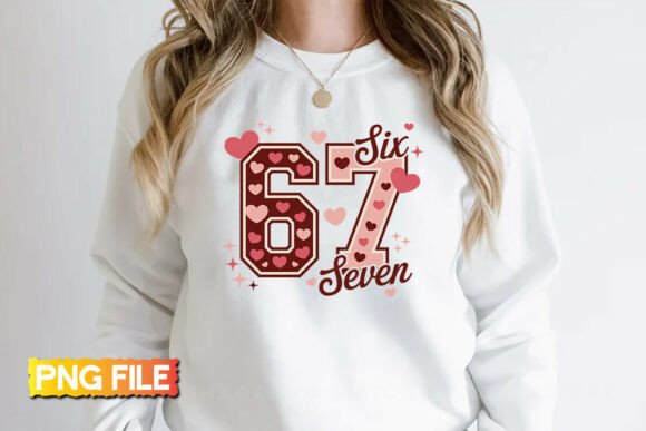 6 7 LOVE Yarn Embroidery PNG