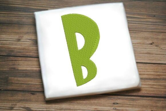 Alphabet Letter B Machine Embroidery Design