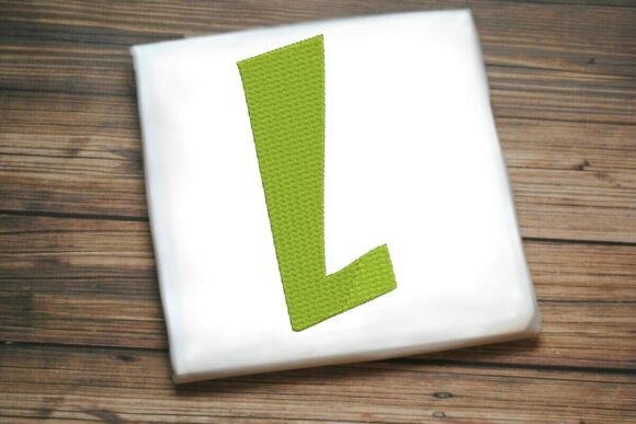 Alphabet Letter L Machine Embroidery Design