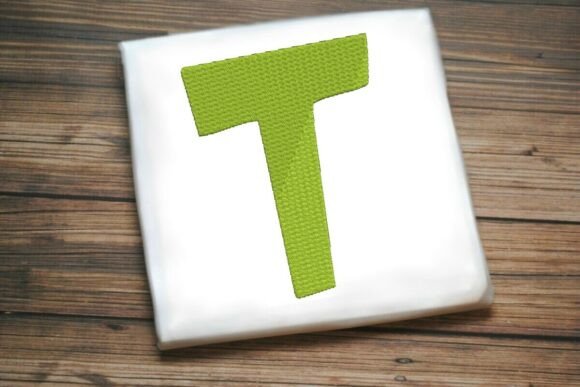 Alphabet Letter T Machine Embroidery Design