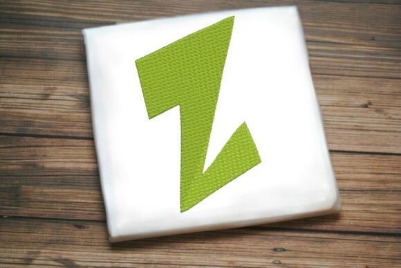 Alphabet Letter Z Machine Embroidery Design