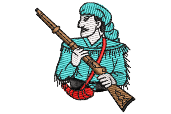 Frontier Hunter Embroidery Design