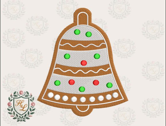 Gingerbread Bell Embroidery Files