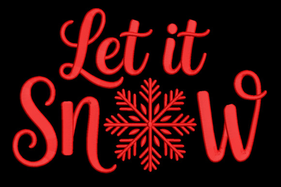 Let It Snow – Winter Embroidery