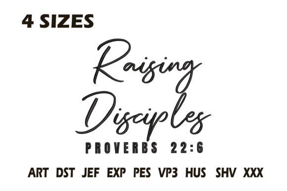 Raising Disciples Embroidery Design