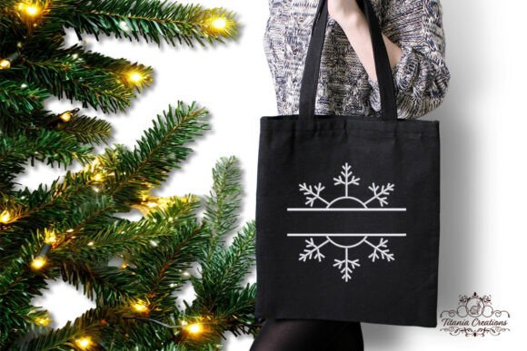 Split Snowflake Embroidery Design