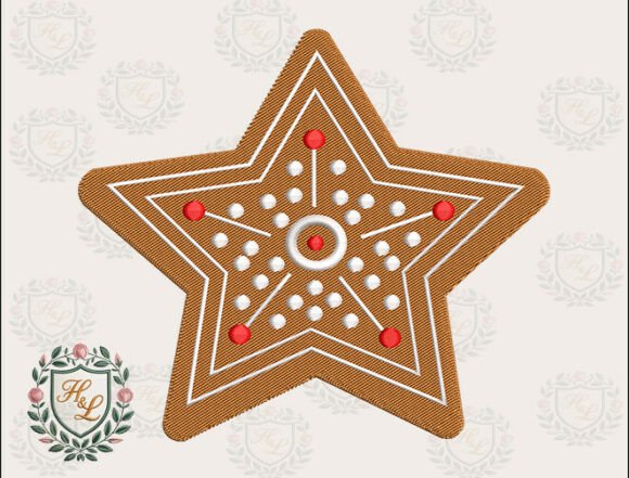 Winter Baking Star Embroidery